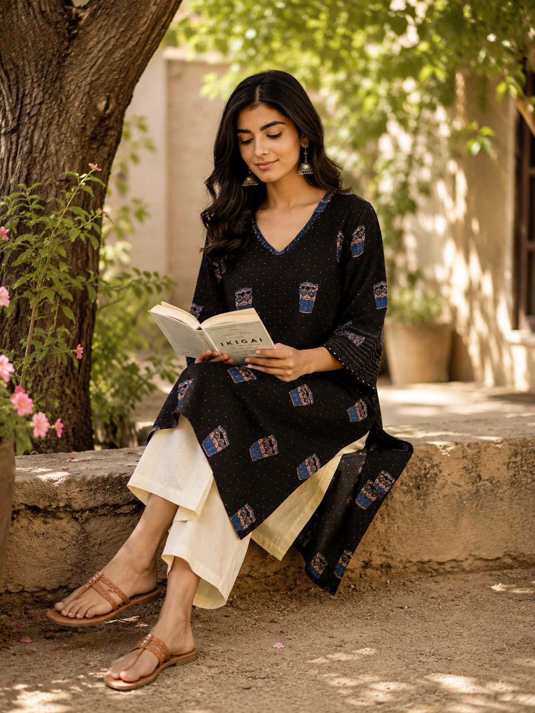 Long Kurti - V Neck